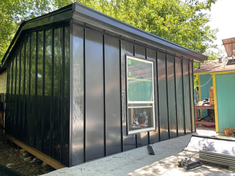 Black standing seam metal wall panels for Roof Inspection in Gilroy